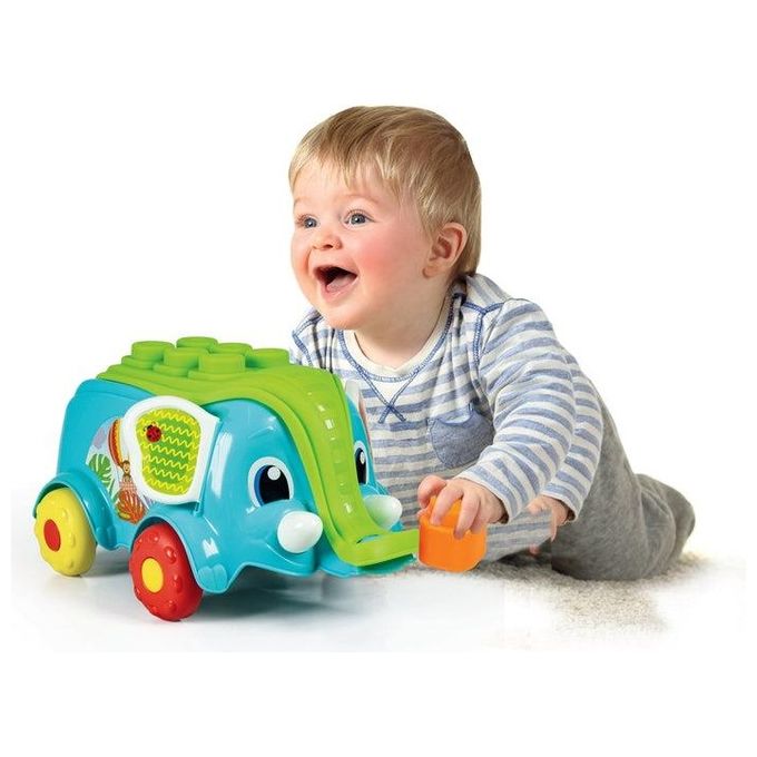 Clementoni Soft Elefantino Clemmy-Carrettino