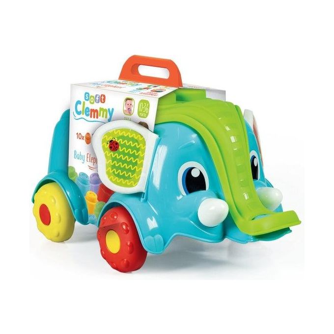 Clementoni Soft Elefantino Clemmy-Carrettino