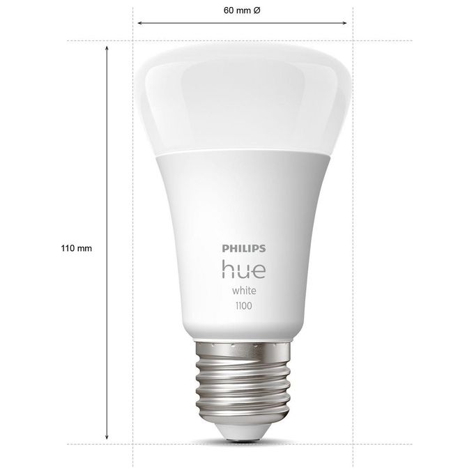 Philips Hue 929002469202 Hue A60 Lampadina LED E27 9,5 W 1055 lm 2700 K colore Bianco