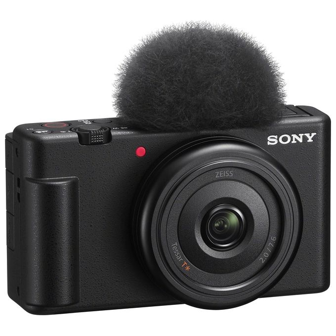 Sony Vlog Camera ZV-1F di - Fotocamera Digitale Schermo Orientabile Video in 4K Slow Motion Funzionalita' per Vlog Nera