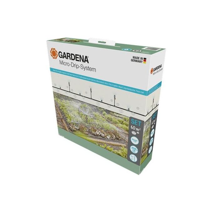 Gardena Micro-Drip-System Kit Aiuola Verdure-Fiori 60mq