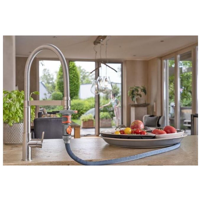 Gardena Tubo in Tessuto Liano Xtreme 1-2 10mt Set  Adattatore