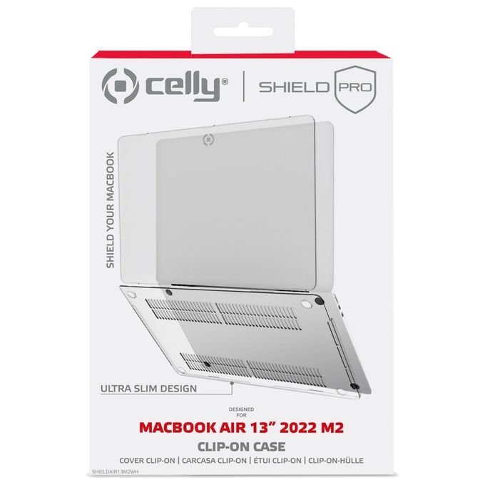 Celly Clip On MacBook Air 13''- Bianco