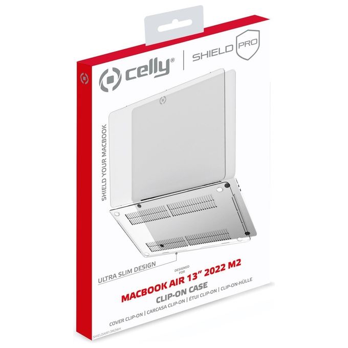 Celly Clip On MacBook Air 13''- Bianco