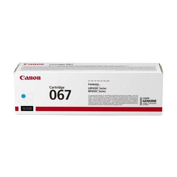 Canon 067 Cartuccia Toner 1 Pezzo Originale Ciano