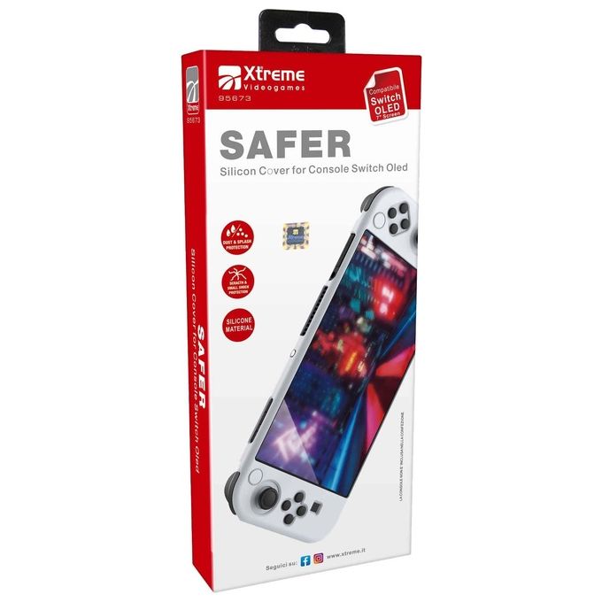 Xtreme 95673 Cover per Switch Oled Bianco