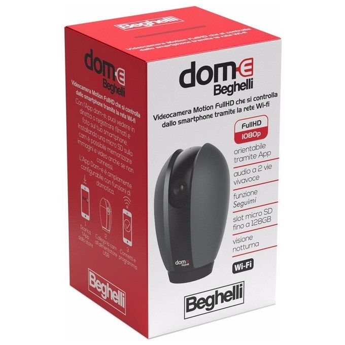 Beghelli Smart Camera Motion Motorizzata Full-Hd Sensore Movimento Slot MicroSD