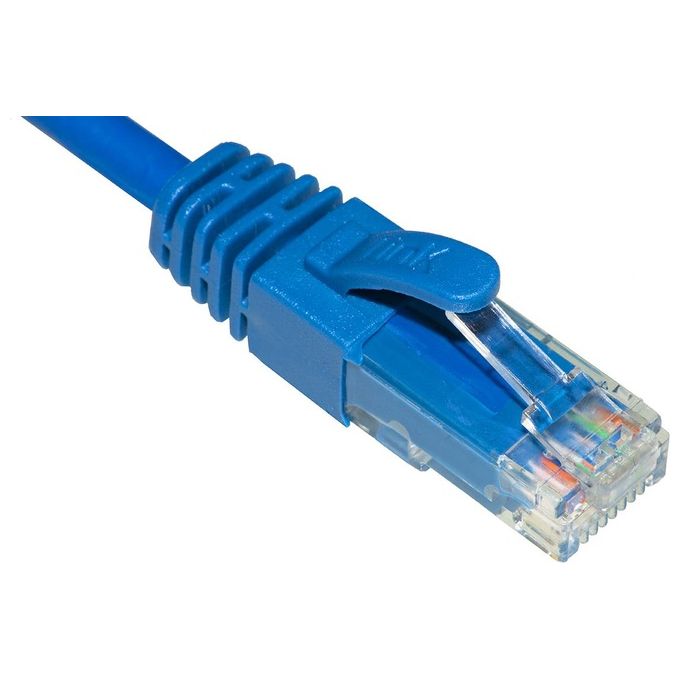 Link Cavo di Rete Categoria 6a Non Schermato Utp Awg24 Blu Halogenfree 5mt