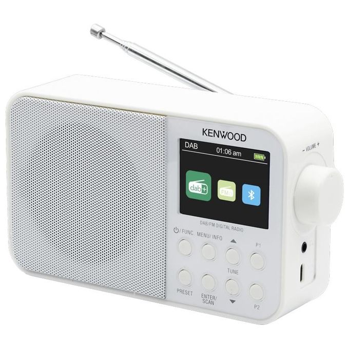 Kenwood CR M30DAB Radio Portatile Bianco