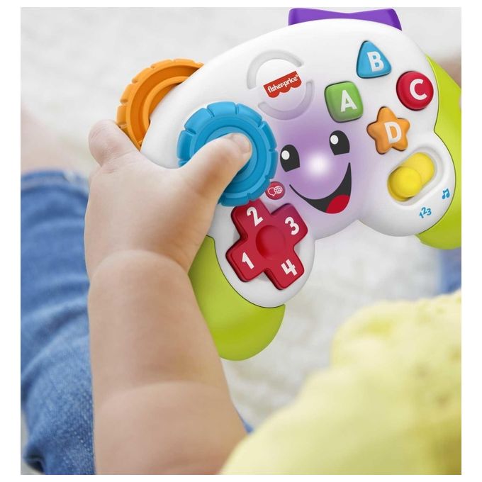 Fisher Price Laugh e Learn Controller Gioca e Impara Ridi e Impara Edizione Multilingue Joystick Giocattolo Musicale Giocattolo Per Bambini 6 Anni