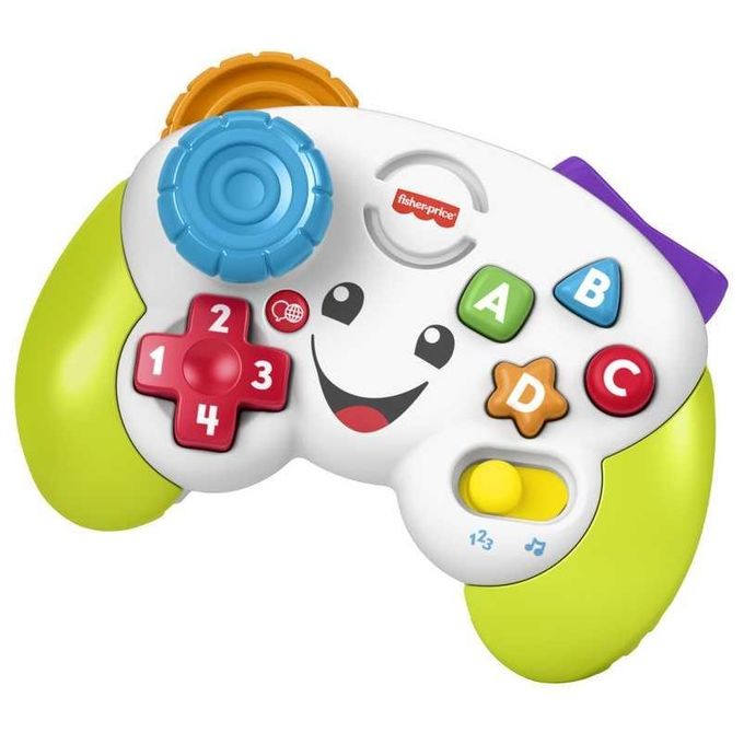 Fisher Price Laugh e Learn Controller Gioca e Impara Ridi e Impara Edizione Multilingue Joystick Giocattolo Musicale Giocattolo Per Bambini 6 Anni