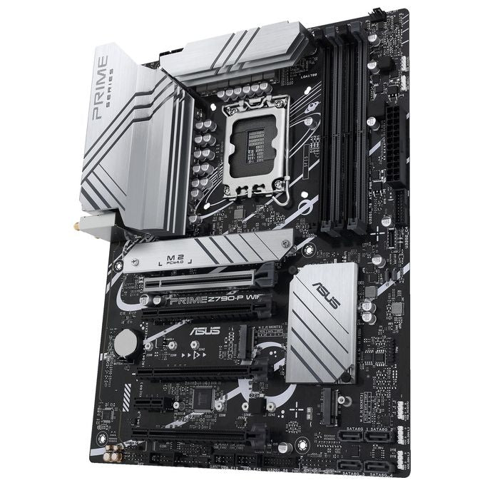 ASUS PRIME Z790-P WIFI Scheda Madre Gaming ATX Intel Z790 LGA1700 DDR5 PCI 5.0 WiFi 6 (802.11ax) Realtek 2.5Gb Ethernet Realtek 7.1 3xM.2 4xSATA 6GB-s Aura Sync RGB Nero