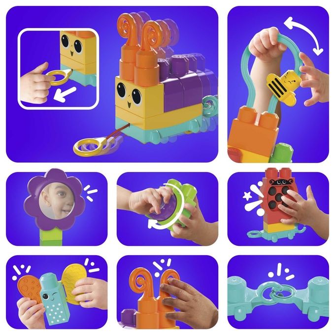 Mattel Mega Bloks Bruco Muovi e Suona
