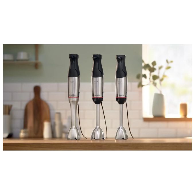Bosch Serie 6 MSM6M610 Frullatore ad Immersione 1000W Nero-Acciaio Inossidabile