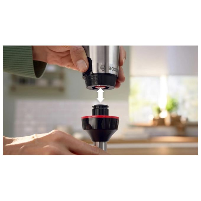 Bosch Serie 6 MSM6M610 Frullatore ad Immersione 1000W Nero-Acciaio Inossidabile