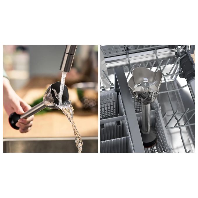 Bosch Serie 6 MSM6M610 Frullatore ad Immersione 1000W Nero-Acciaio Inossidabile