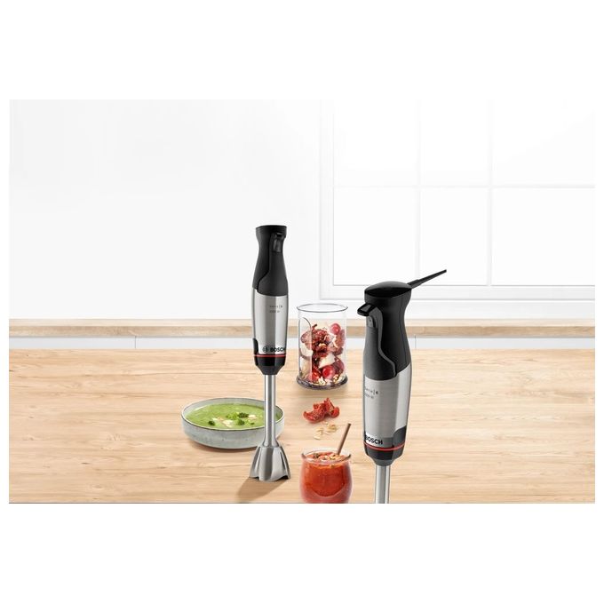 Bosch Serie 6 MSM6M610 Frullatore ad Immersione 1000W Nero-Acciaio Inossidabile
