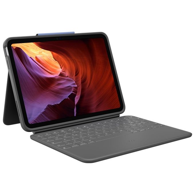Logitech Rugged Folio Grafite Smart Connector Qwerty Italiano per iPad 10ª Generazione