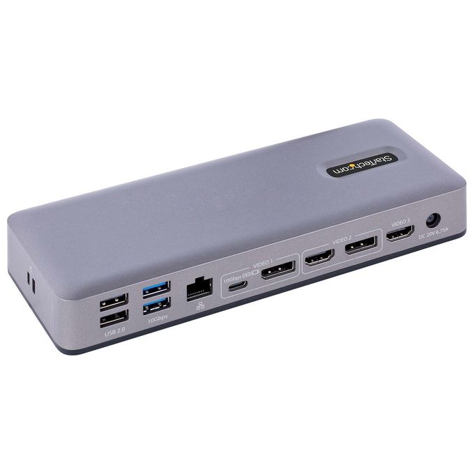 Startech.com Docking Station Usb-C Dock Usb Tipo C Multi Monitor Certificato Works With Chomebook