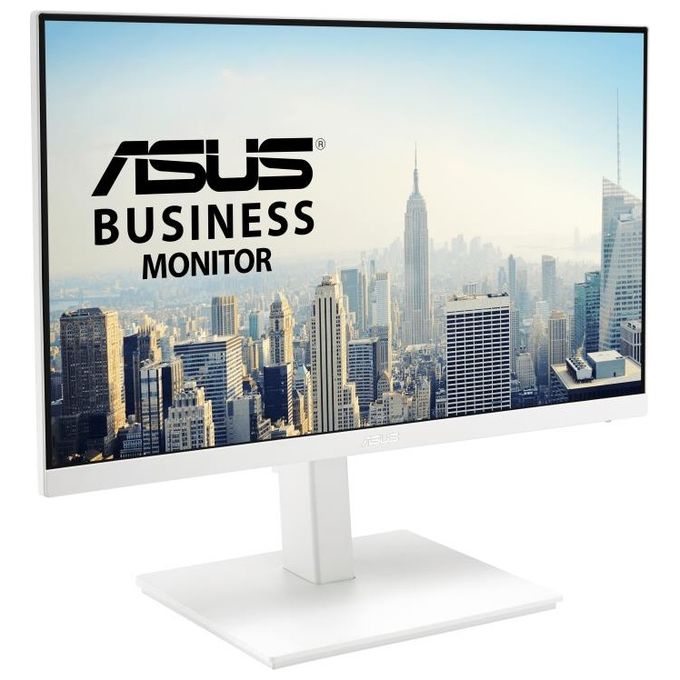 ASUS VA24EQSB-W Monitor Business 24'', Full HD, IPS, 75 Hz, Tecnologia Adaptative-Sync a Basse Luci Blu Anti-Sfarfallio, Design Ergonomico Senza Cornice, Montabile a Parete, Bianco