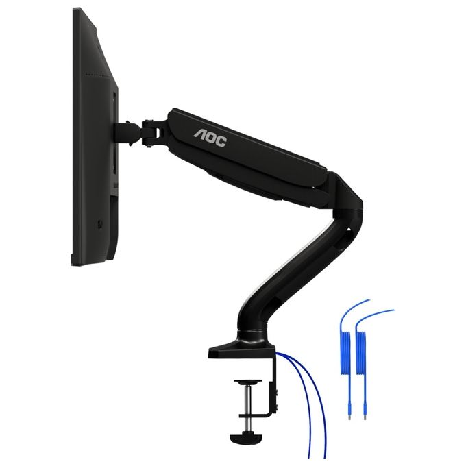 AOC AS110DX Braccio Supporto per Monitor 32'' Nero