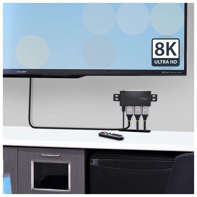 Startech.com Switch Hdmi 8K a 2 Porte 8k60hz Switcher Automatico Hdmi 21