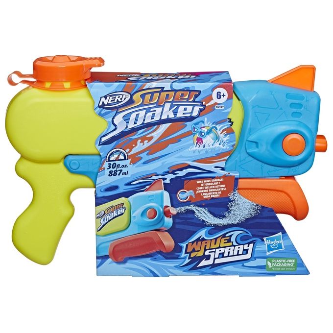 Hasbro Pistola ad Acqua Nerf Super Soaker Wave Spray 887 ml