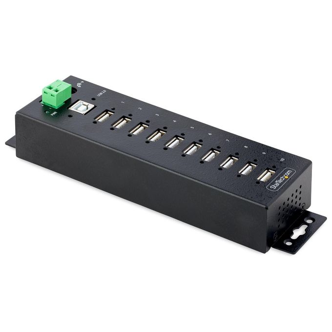 Startech.com Hub Usb 2.0 A 10 Porte Hub di Ricarica Robusto con Protezione Esd Livello 4
