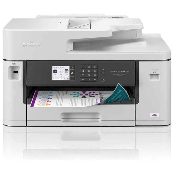 [ComeNuovo] Brother Stampante Inkjet Multifunzione MFC-J5340DW Risoluzione 1200x4800 DPI A3 Wi-Fi Bianca