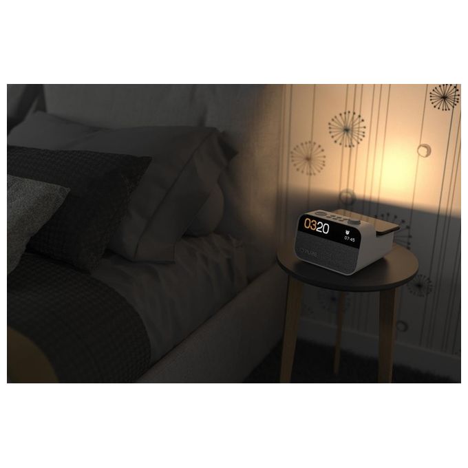 Pure Moment Charge Radiosveglia Cotton White