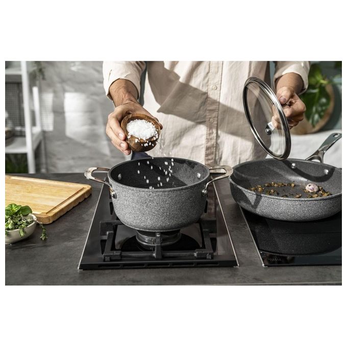Ballarini Salina Casseruola con Manico e Coperchio 24cm