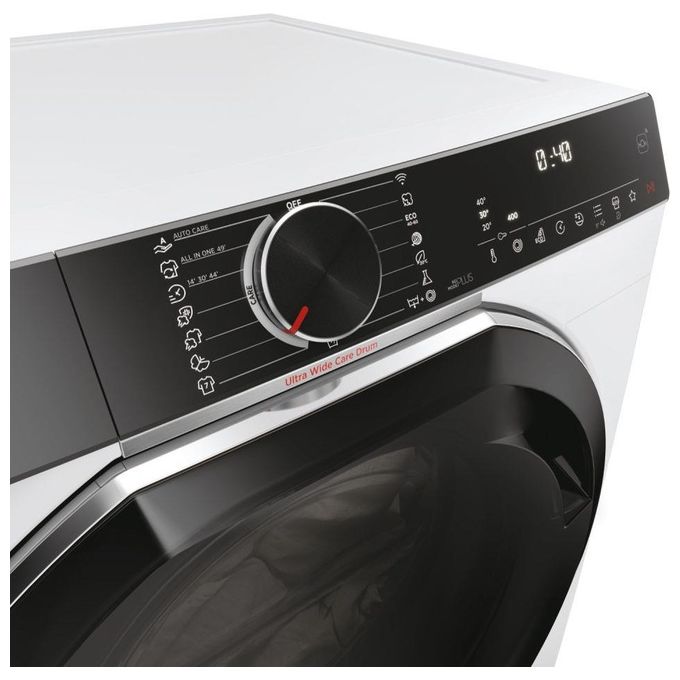 Hoover H-WASH 700 H7W 610MBC-S - Lavatrice a carica frontale 10 kg, 1600 rpm, Classe A, Motore Inverter, Programma Auto Care, (85x60x57 cm), Bianco