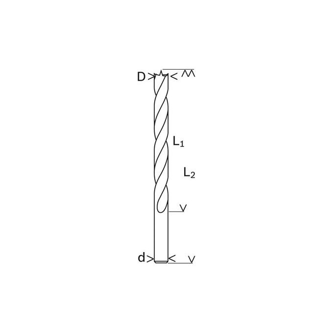 Bosch 1 Punta a Spirale per Legno 11x89x142