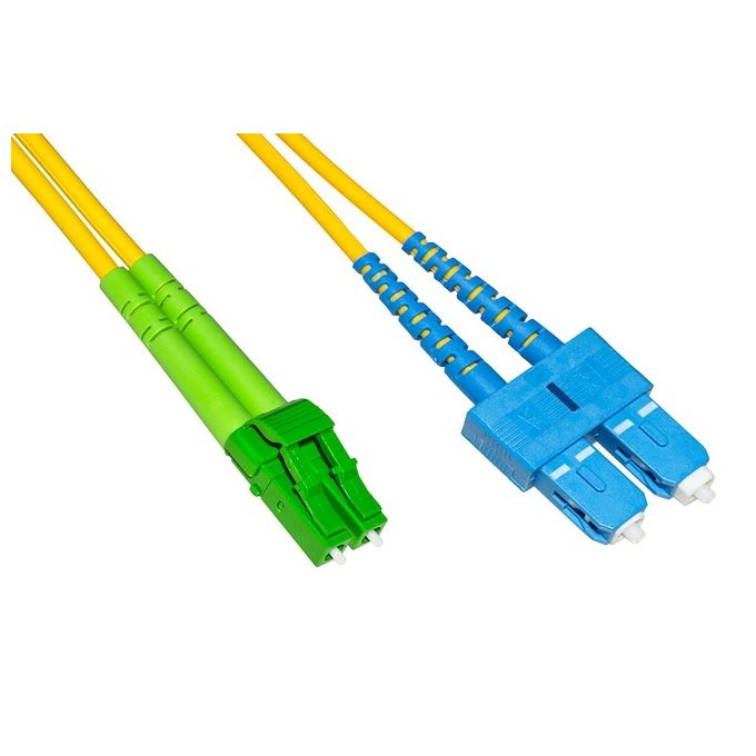 Link Cavo Fibra Ottica Lc Apc a Sc Upc Singlemode Duplex 5mt