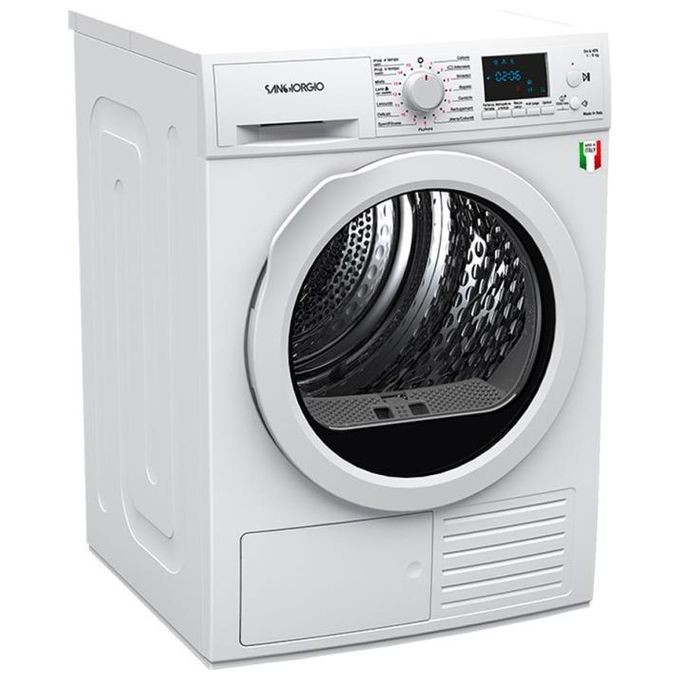 San Giorgio SDR8P Asciugatrice a Pompa di calore Classe Energetica A++ Capacita' di carico 8Kg Motore PSC
