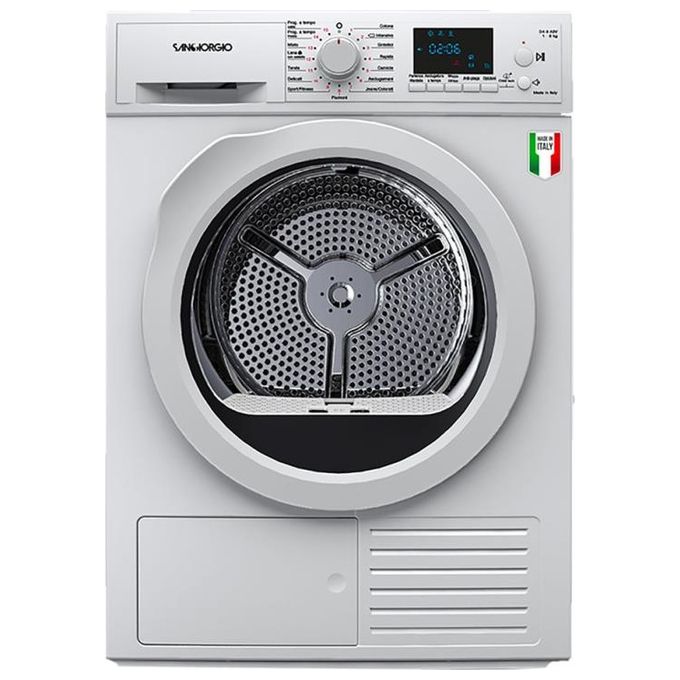 San Giorgio SDR8P Asciugatrice a Pompa di calore Classe Energetica A++ Capacita' di carico 8Kg Motore PSC