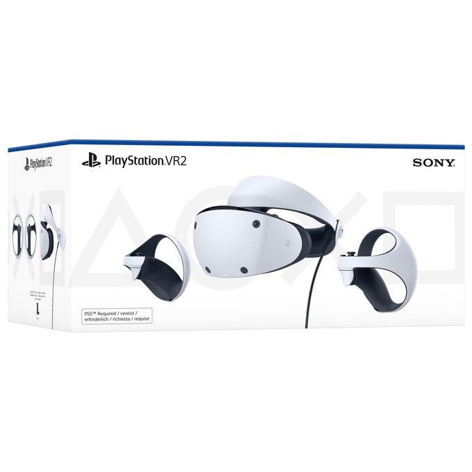 Sony Occhiali VR PlayStation VR2 Immersivi FPV Nero-Bianco