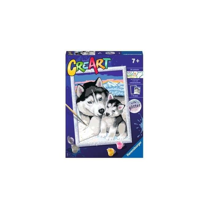 Ravensburger CreArt Serie D Husky Dipingere 7 Anni