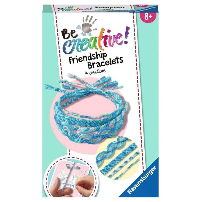 Ravensburger Gioco Creativo Be Creative Friendship Bracelets 4 Creations