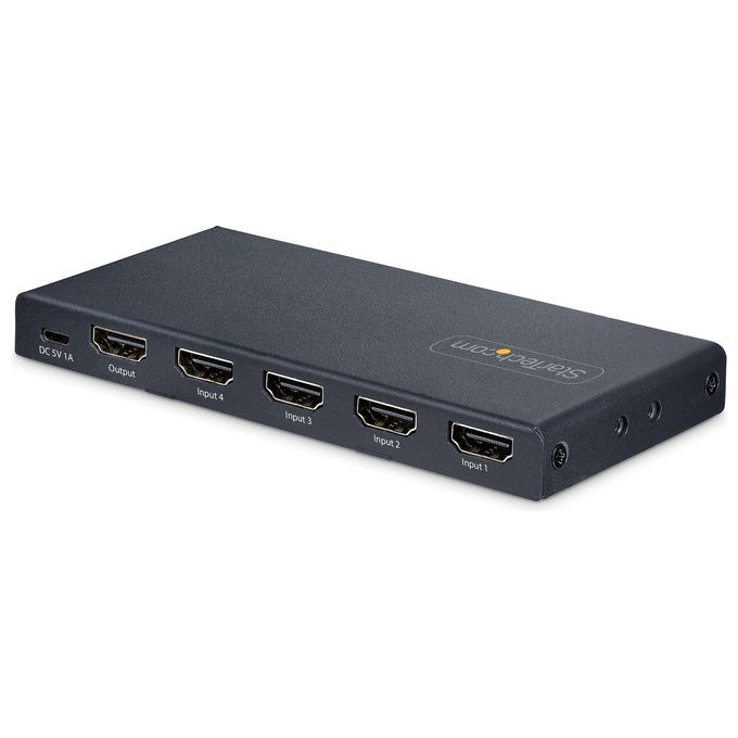 Startech.com Switch Hdmi 8k a 4 Porte Switcher Hdmi 2.1 4k 120hz Hdr10 8k 60hz Uhd Commutatore Hdmi 4 In 1