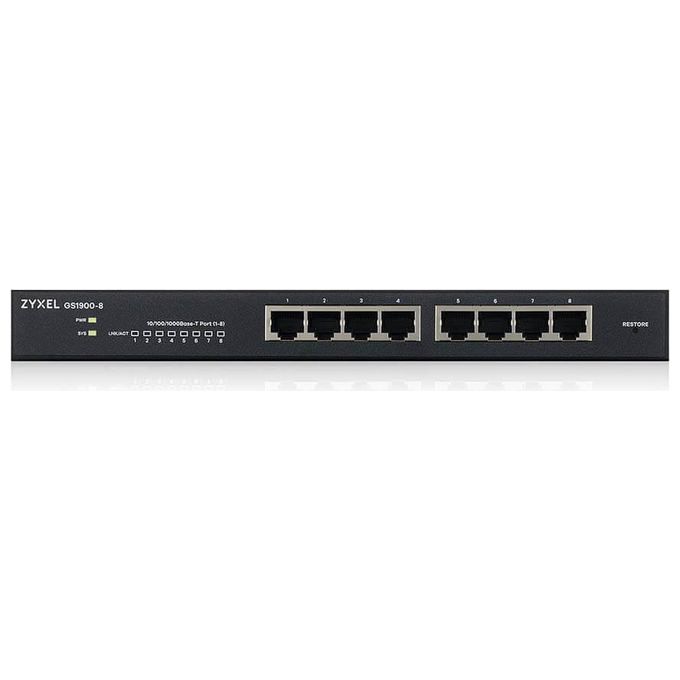 Zyxel GS1900-8 Switch Gestito L2 Gigabit Ethernet 10-100-1000 Nero