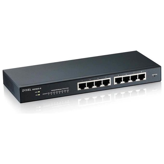 Zyxel GS1900-8 Switch Gestito L2 Gigabit Ethernet 10-100-1000 Nero