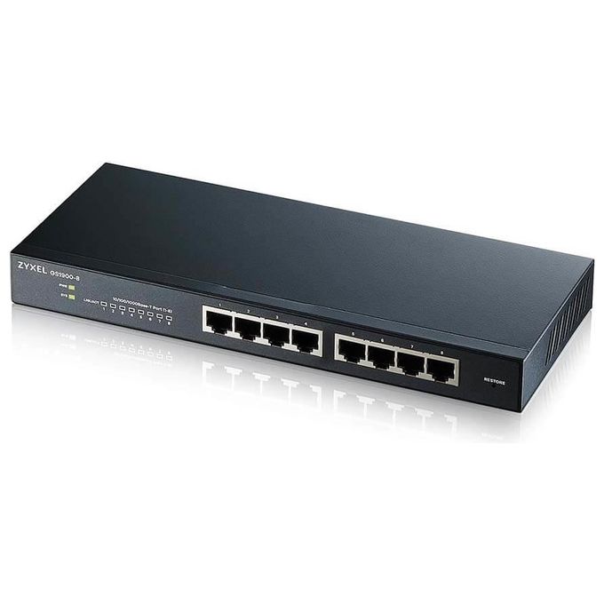 Zyxel GS1900-8 Switch Gestito L2 Gigabit Ethernet 10-100-1000 Nero