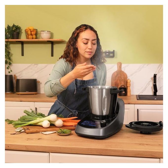 Cecotec Multicooker Mambo Touch con Caraffa Habana Robot da Cucina 1600W 3,3 Litri 37 Funzioni Inox Nero