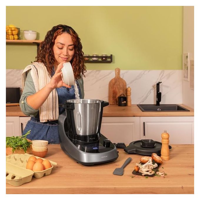 Cecotec Multicooker Mambo Touch con Caraffa Habana Robot da Cucina 1600W 3,3 Litri 37 Funzioni Inox Nero