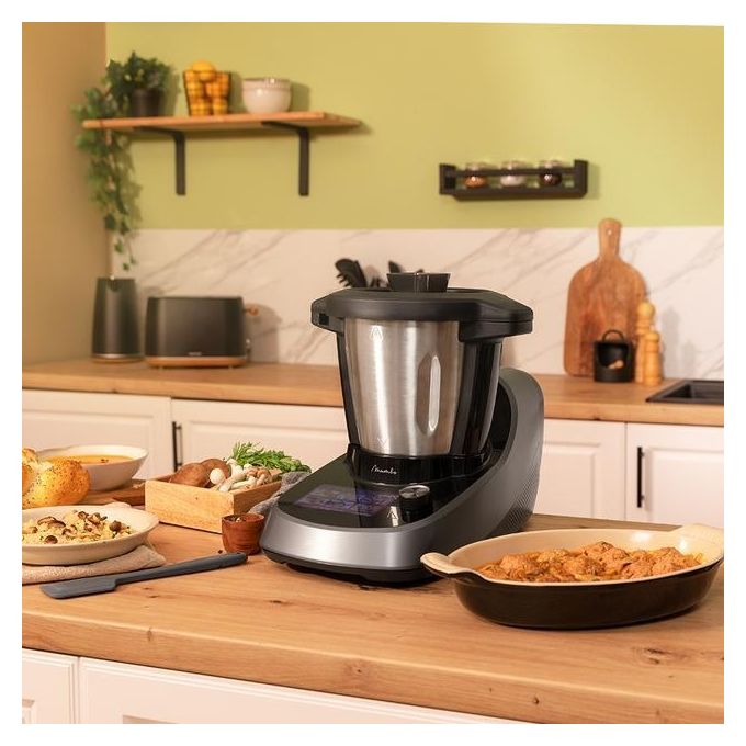 Cecotec Multicooker Mambo Touch con Caraffa Habana Robot da Cucina 1600W 3,3 Litri 37 Funzioni Inox Nero
