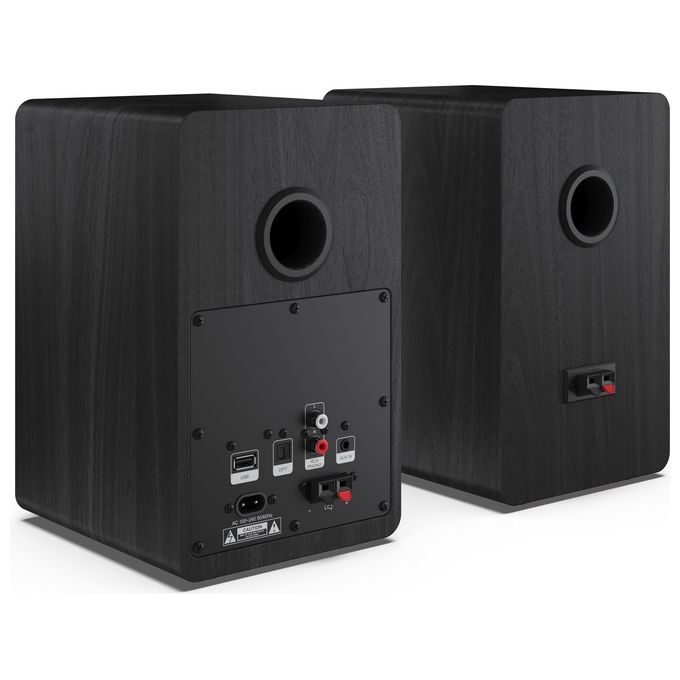 Sharp Bookshelf Speakers Altoparlante 2-Vie Nero con cavo e senza Cavo 60W