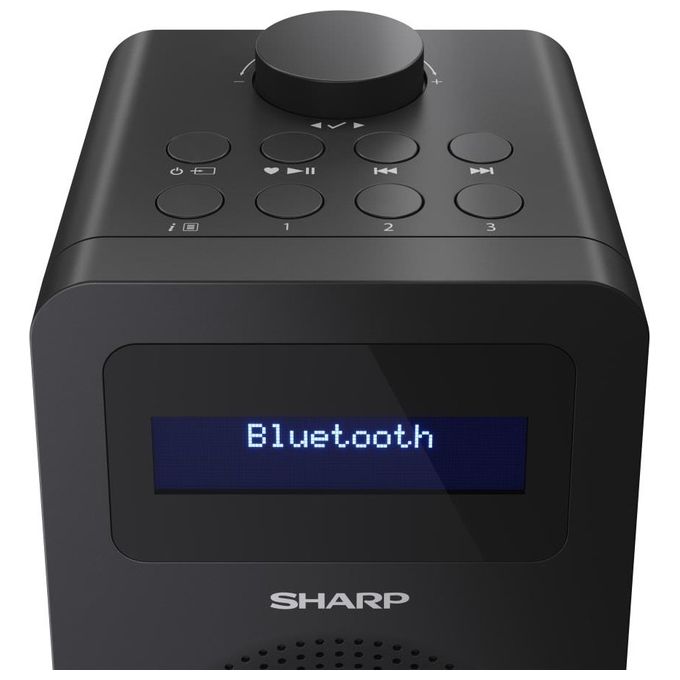 Sharp DR-430(BK) Radio Portatile DAB DAB e FM con RDS Bluetooth 5.0