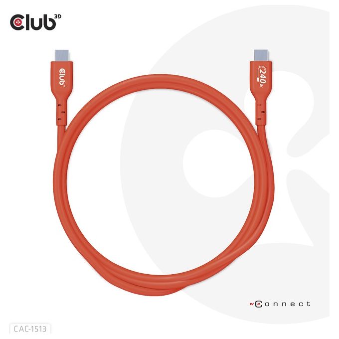 Club3d Cac-1513 Cavo Usb 3mt Usb 2.0 Usb C Arancione