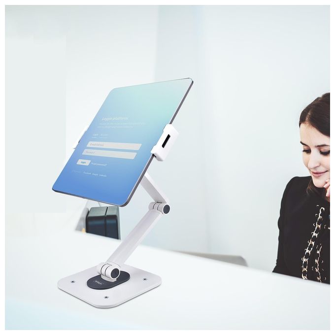 Startech.com Supporto per Tablet da Tavolo Braccio Porta Tablet Regolabile da Scrivania Capacita' 1kg